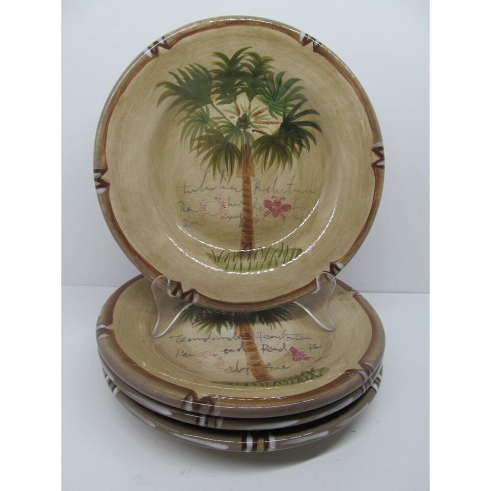 Tabletops Unlimited Bora Bora Set Of 4 Pristine 8 5/8" Salad Plates Very Nice